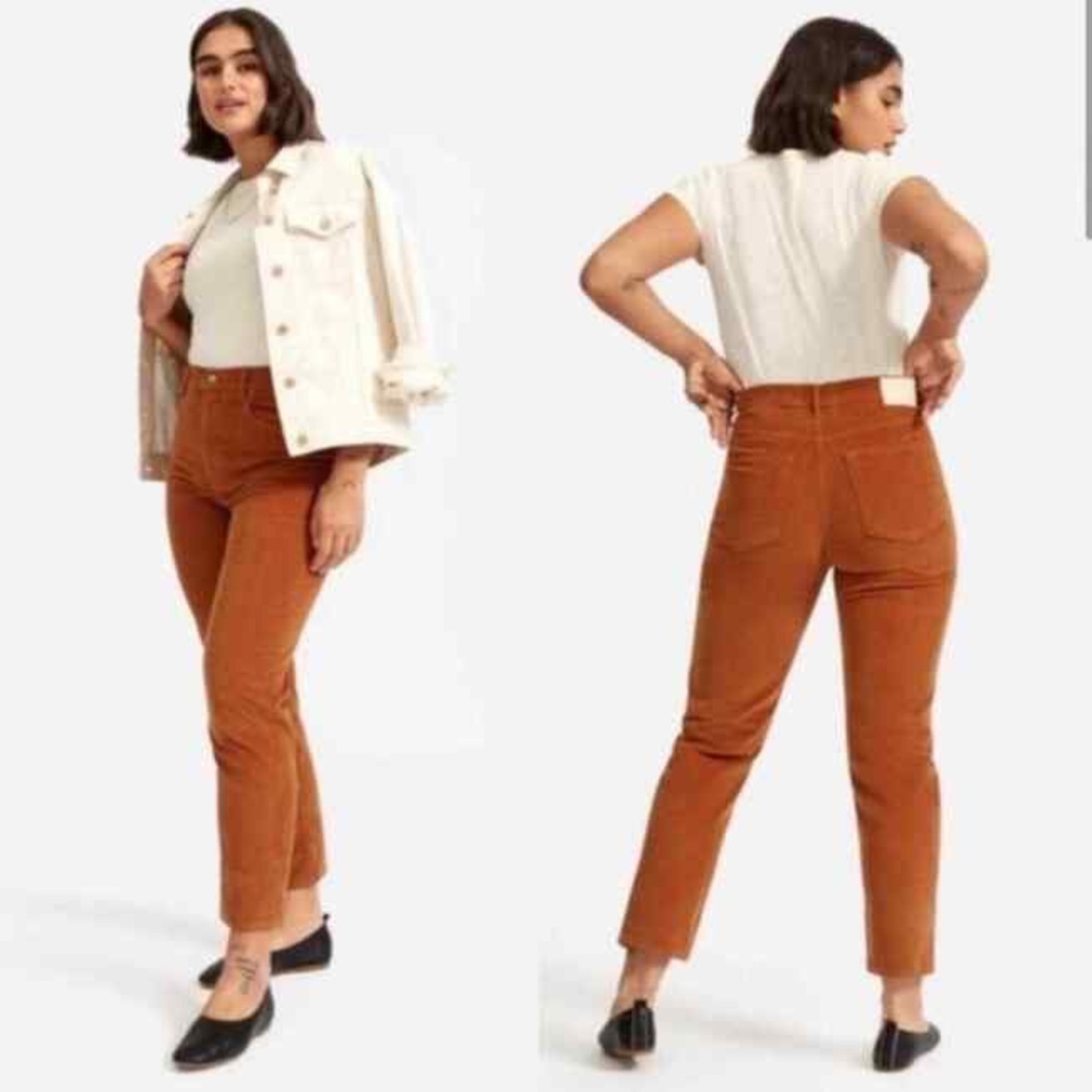 Everlane baby cord cheeky crop corduroy pants